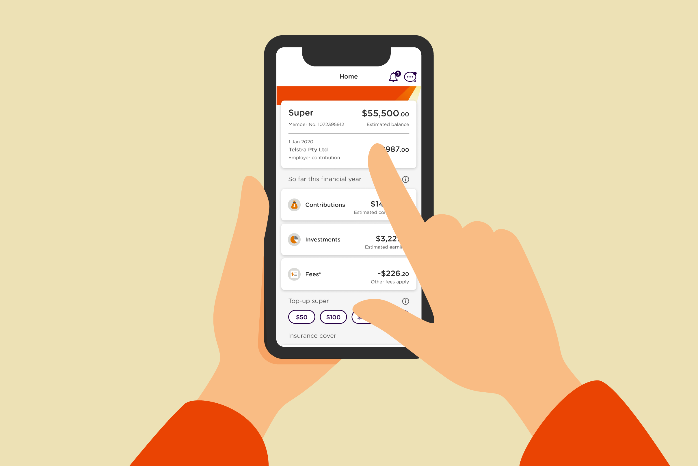 Manage your account